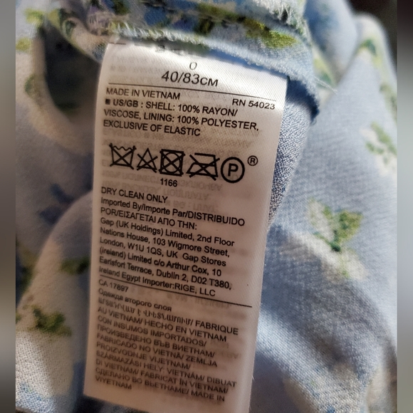 Banana Republic blue floral maxi dress - Picture 8 of 8